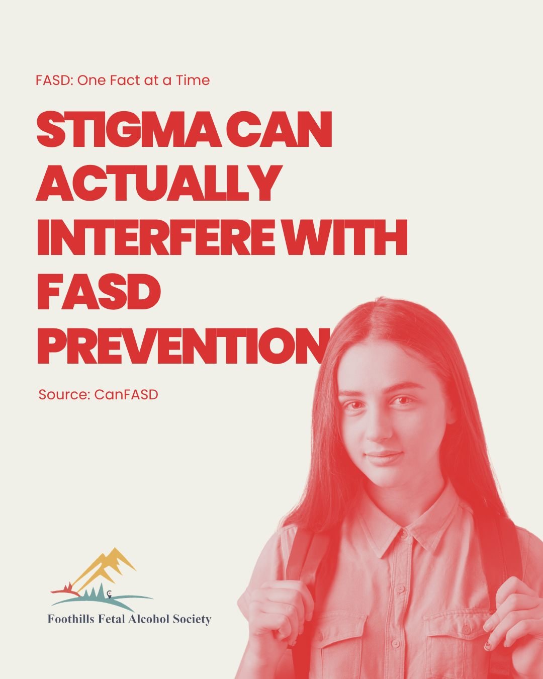 Stigma doesn&rsquo;t prevent FASD. In fact, it can get in the way of prevention. 💛

When conversations about alcohol and pregnancy are rooted in blame, shame or judgment, people may be less likely to ask questions, talk openly about alcohol use or r