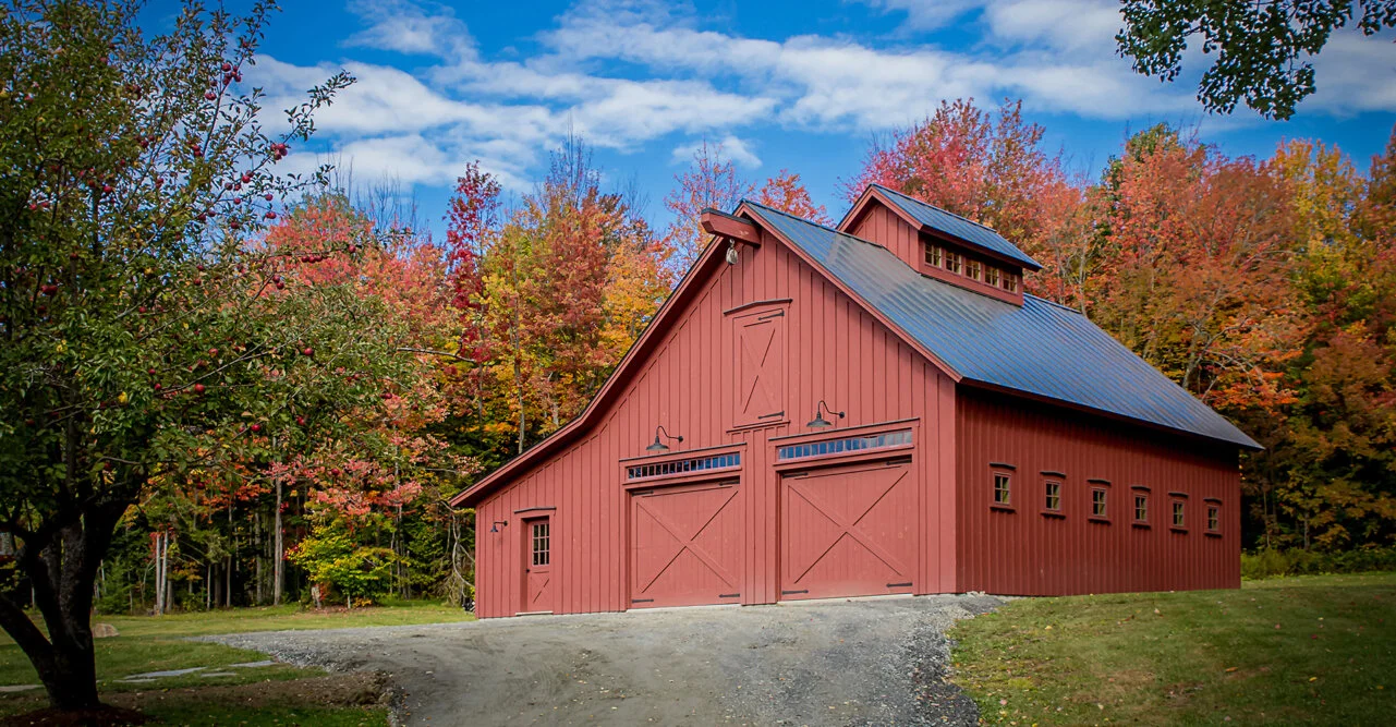  Metal Roofing on a new build.  The Perfect Vermont backdrop. 