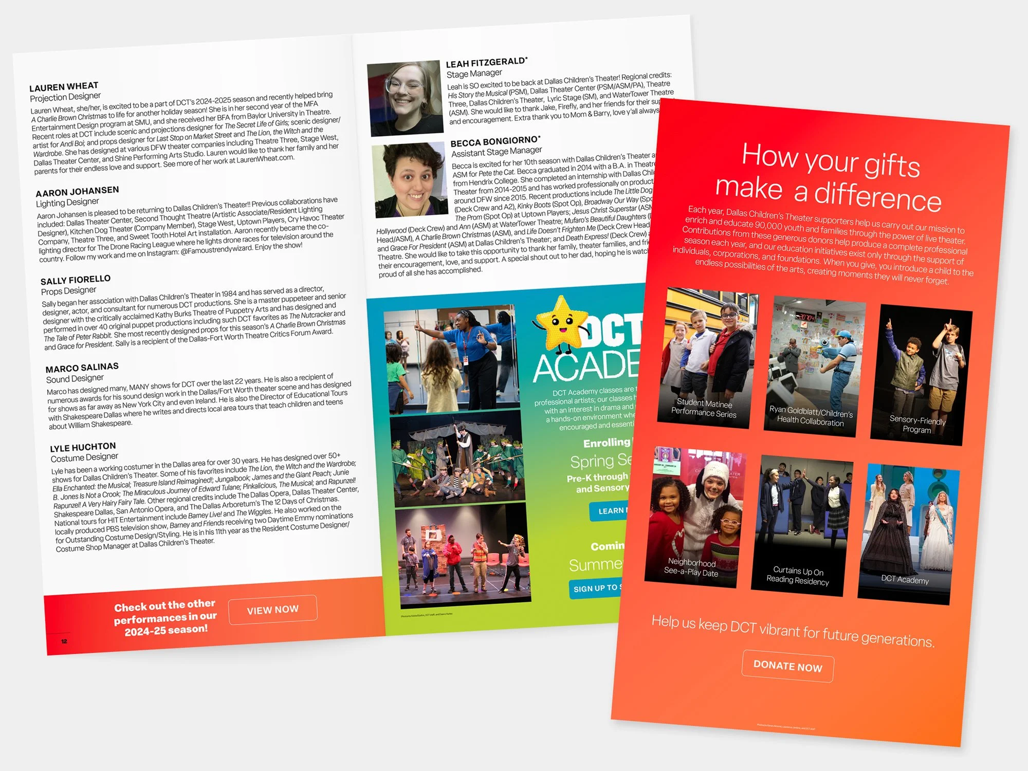  Digital playbill (flip book on issuu.com) 