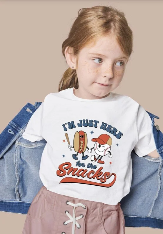 Here For The Snacks. Baseball