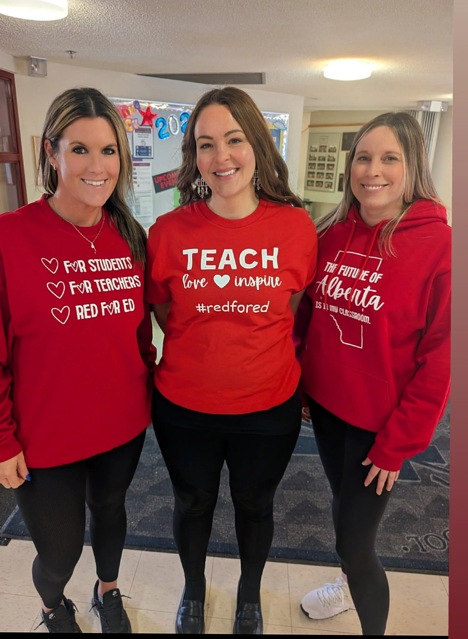 Red For Ed. Three Hearts.