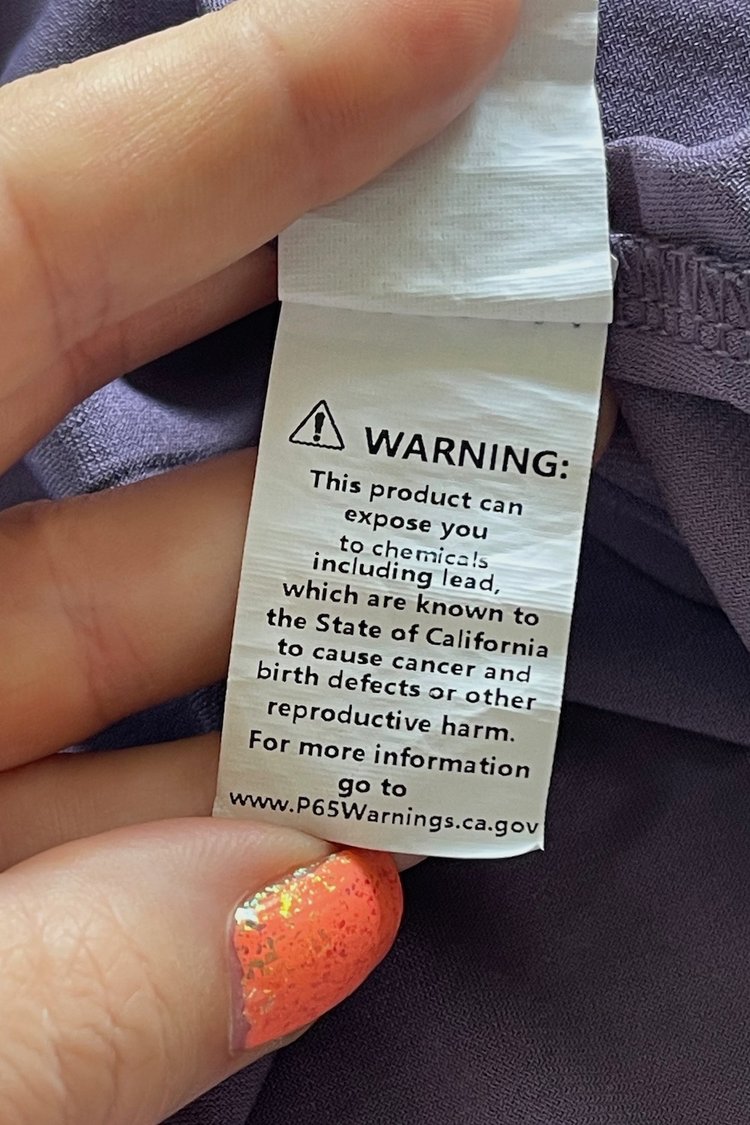 Why Do Clothes Have A Prop 65 Warning? — Useful Roots