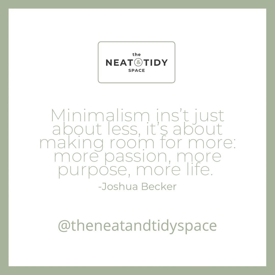 Less is more. 

Less stuff. Less stress. Less overwhelm. 

Less time trying to find what you need. 

#theneatandtidyspace #lesstuff #lessstress #getorganized #stayorganized #beorganized #homeorganization #homeorganizer #homeorganizing #professionalor