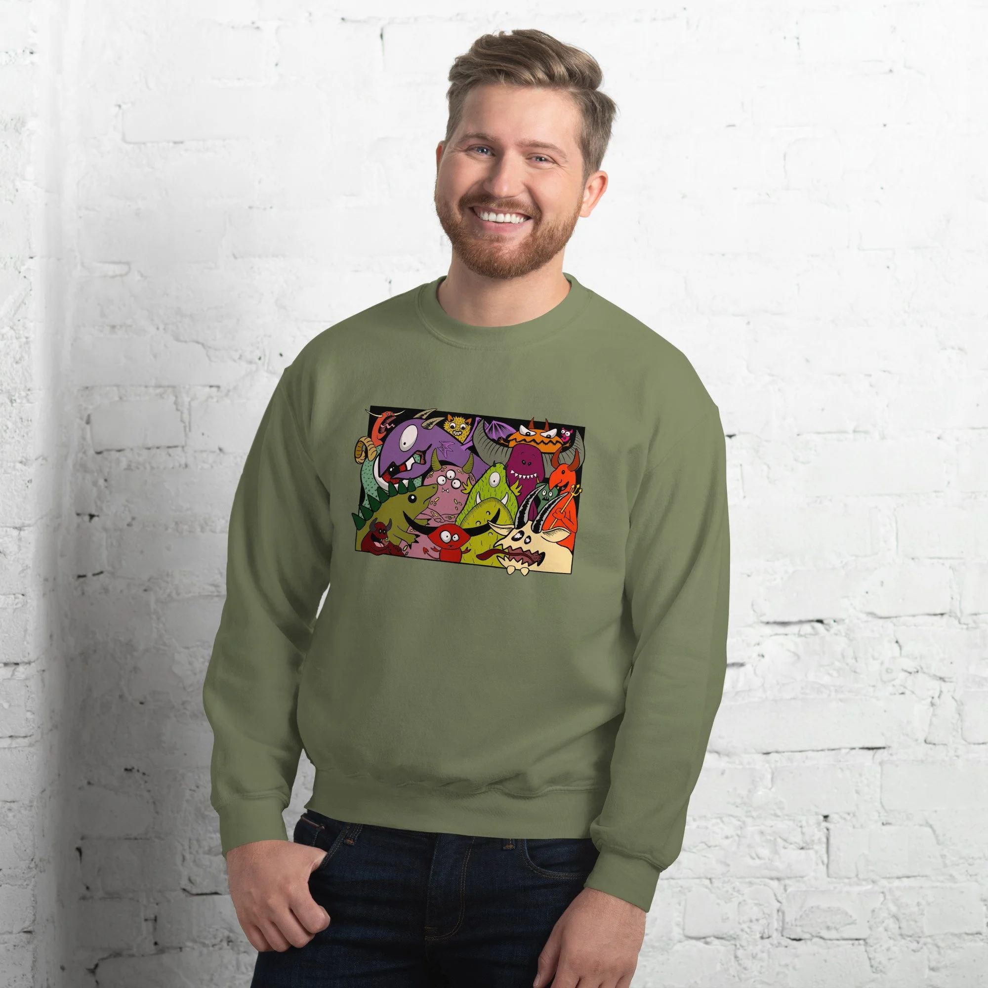 unisex-crew-neck-sweatshirt-military-green-front-65ee55b78e670.jpg