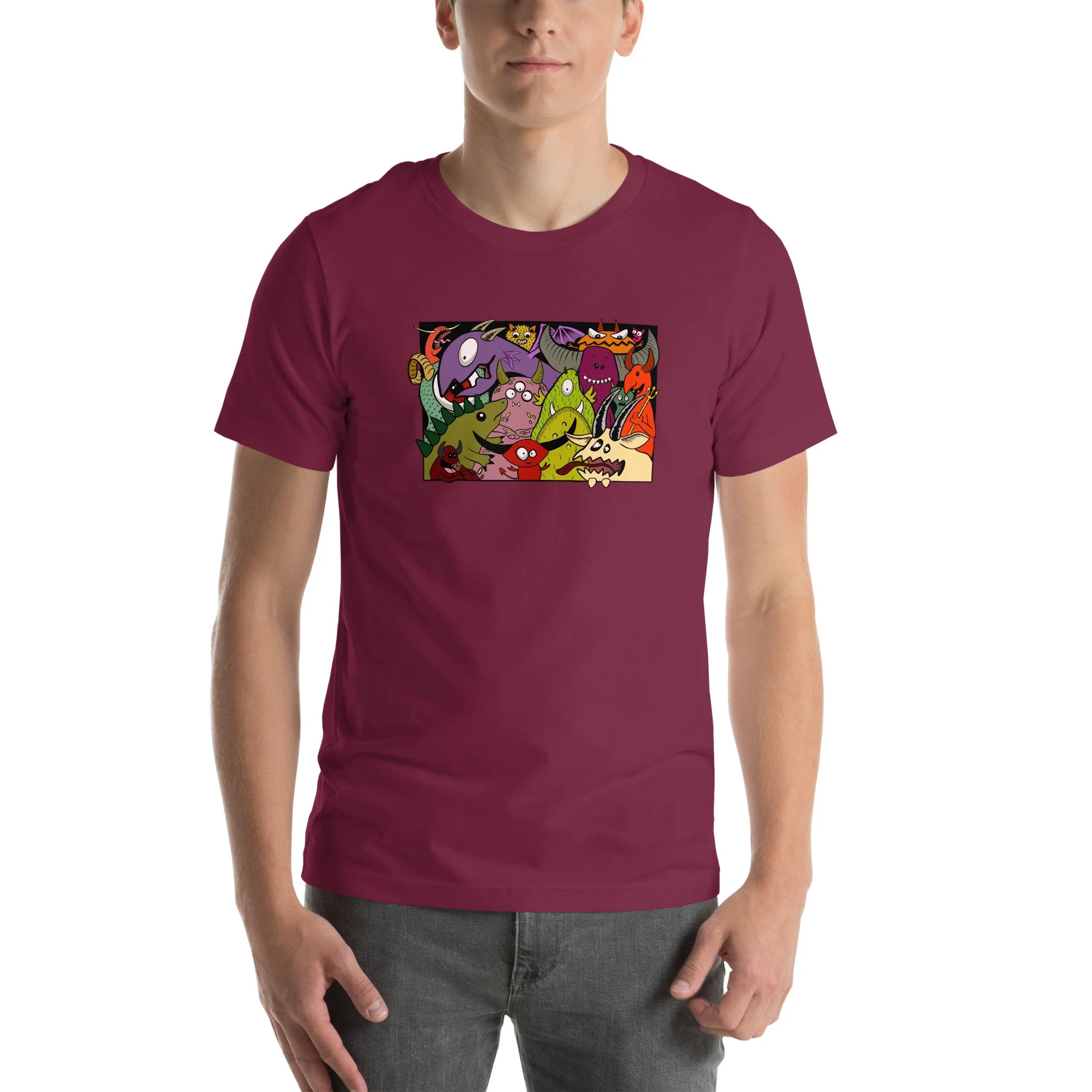 unisex-staple-t-shirt-maroon-front-65ee57637ca9b.jpg