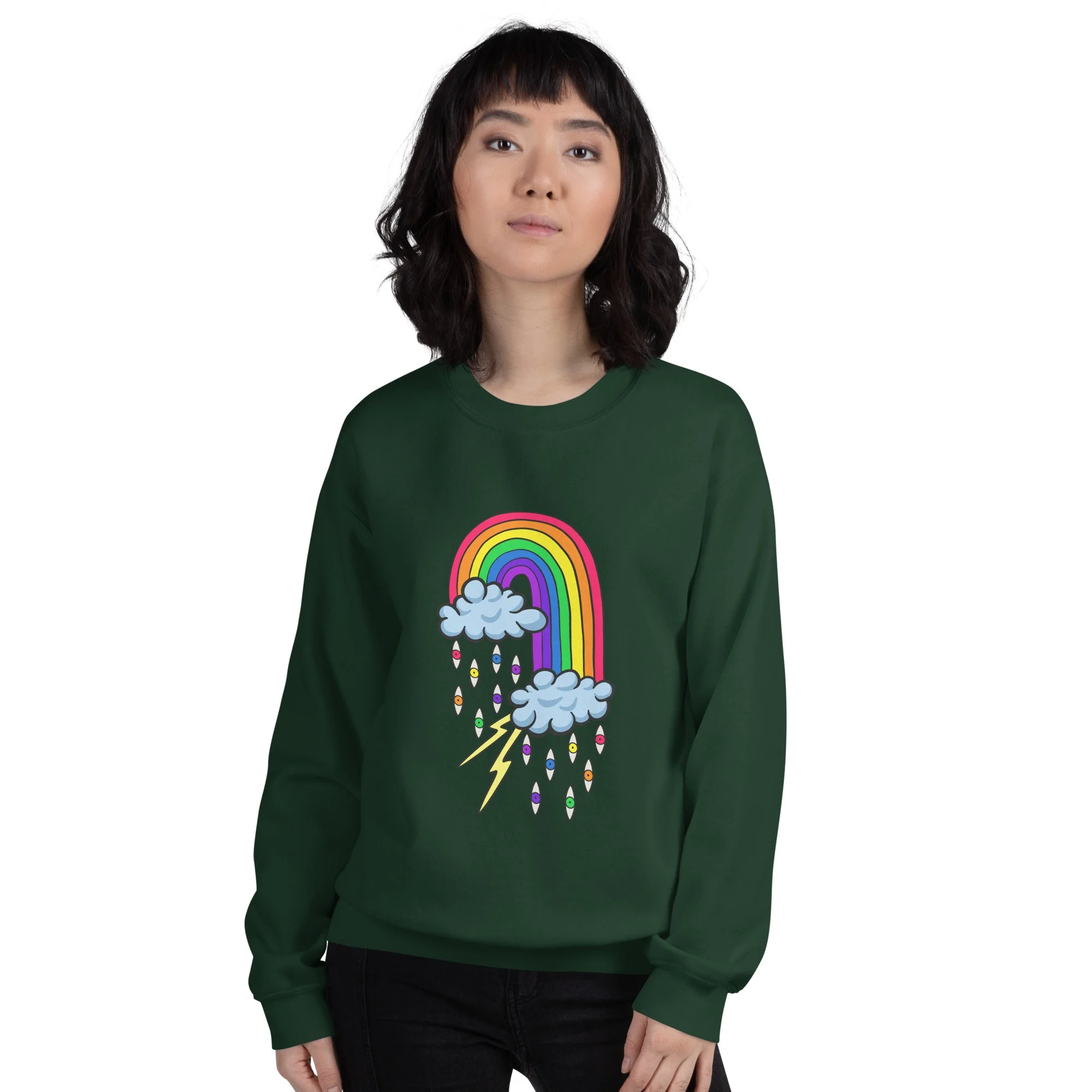unisex-crew-neck-sweatshirt-forest-green-front-66de17ee5e55f.jpg