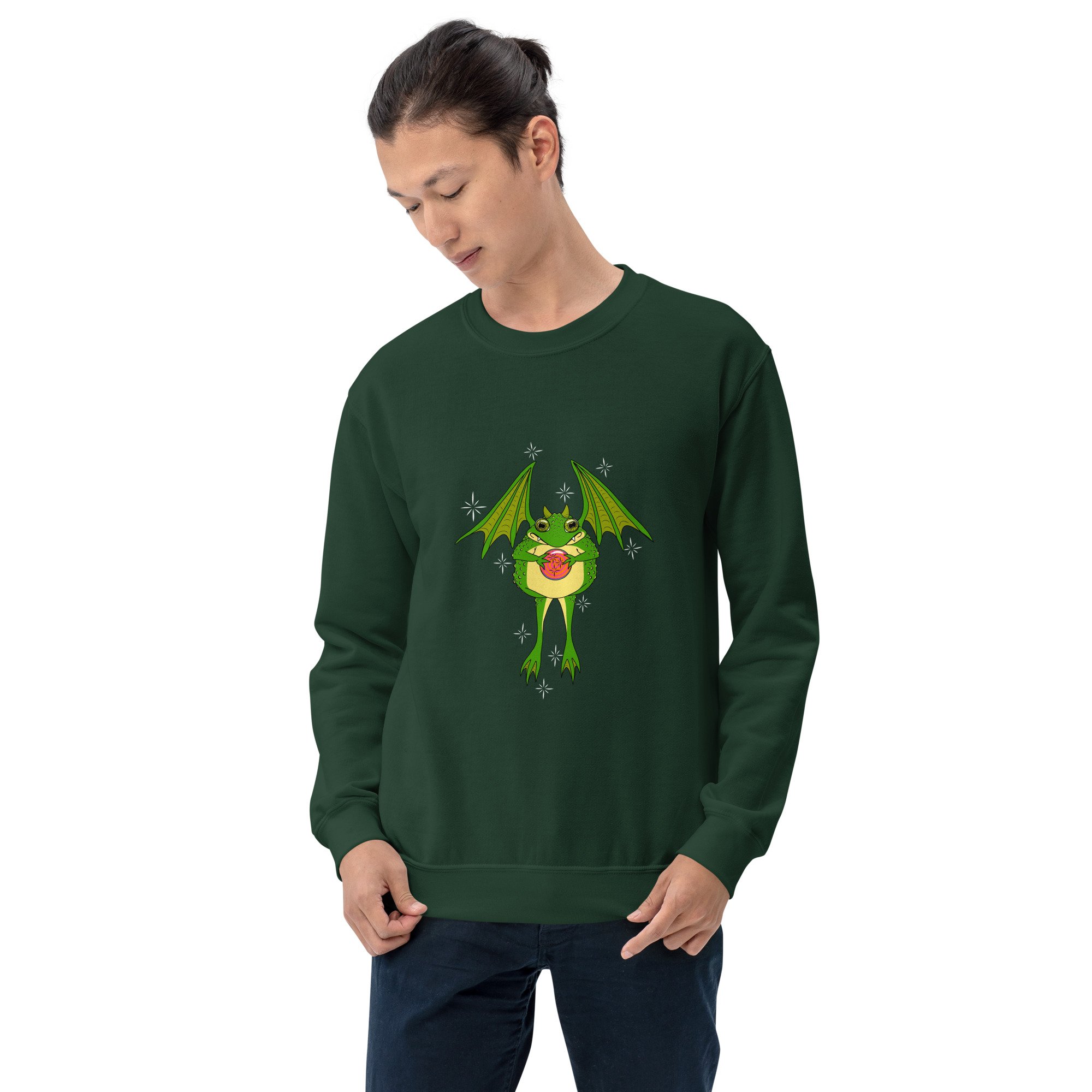 unisex-crew-neck-sweatshirt-forest-green-front-69f9397d314f7.jpg