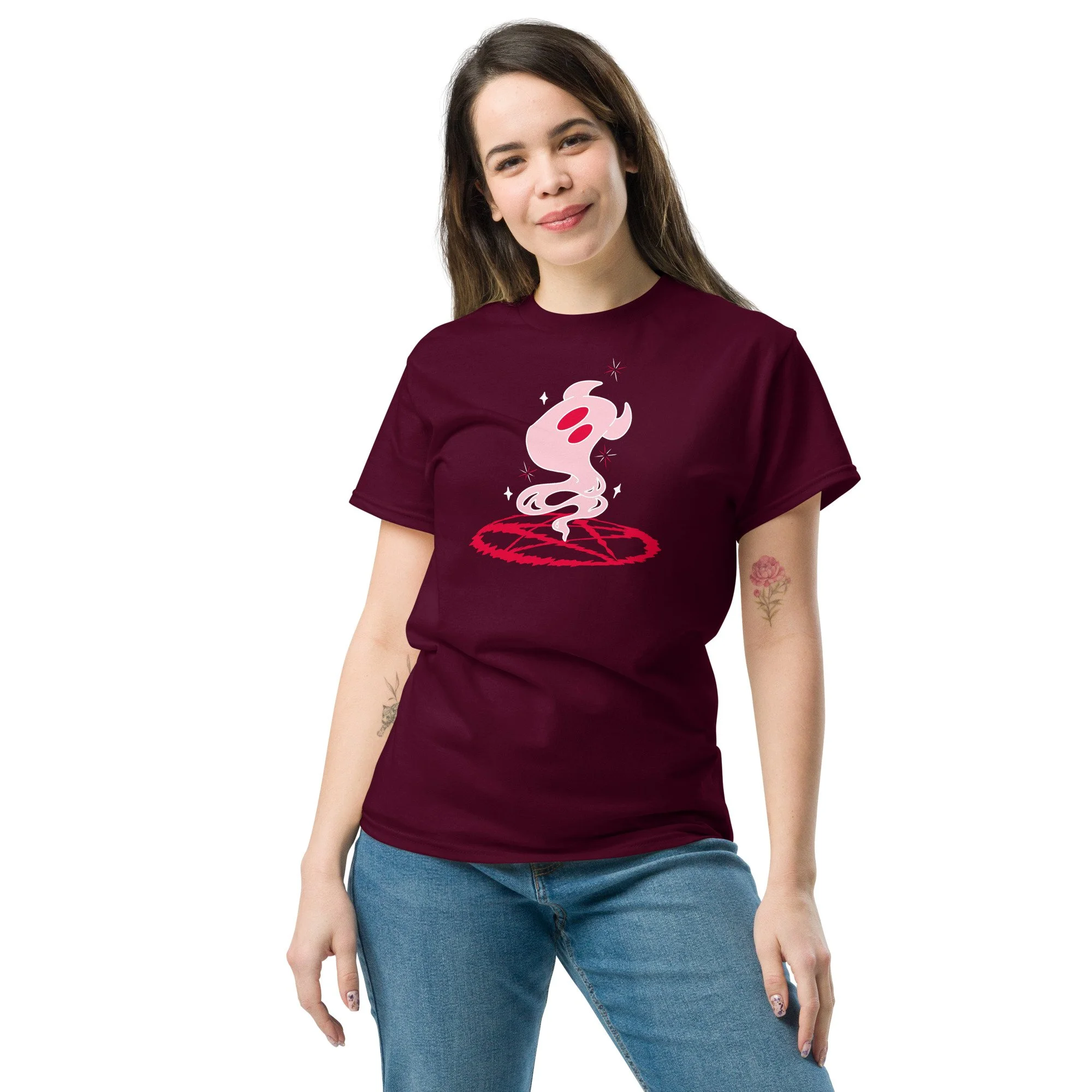 unisex-classic-tee-maroon-front-69f94e8d35716.jpg