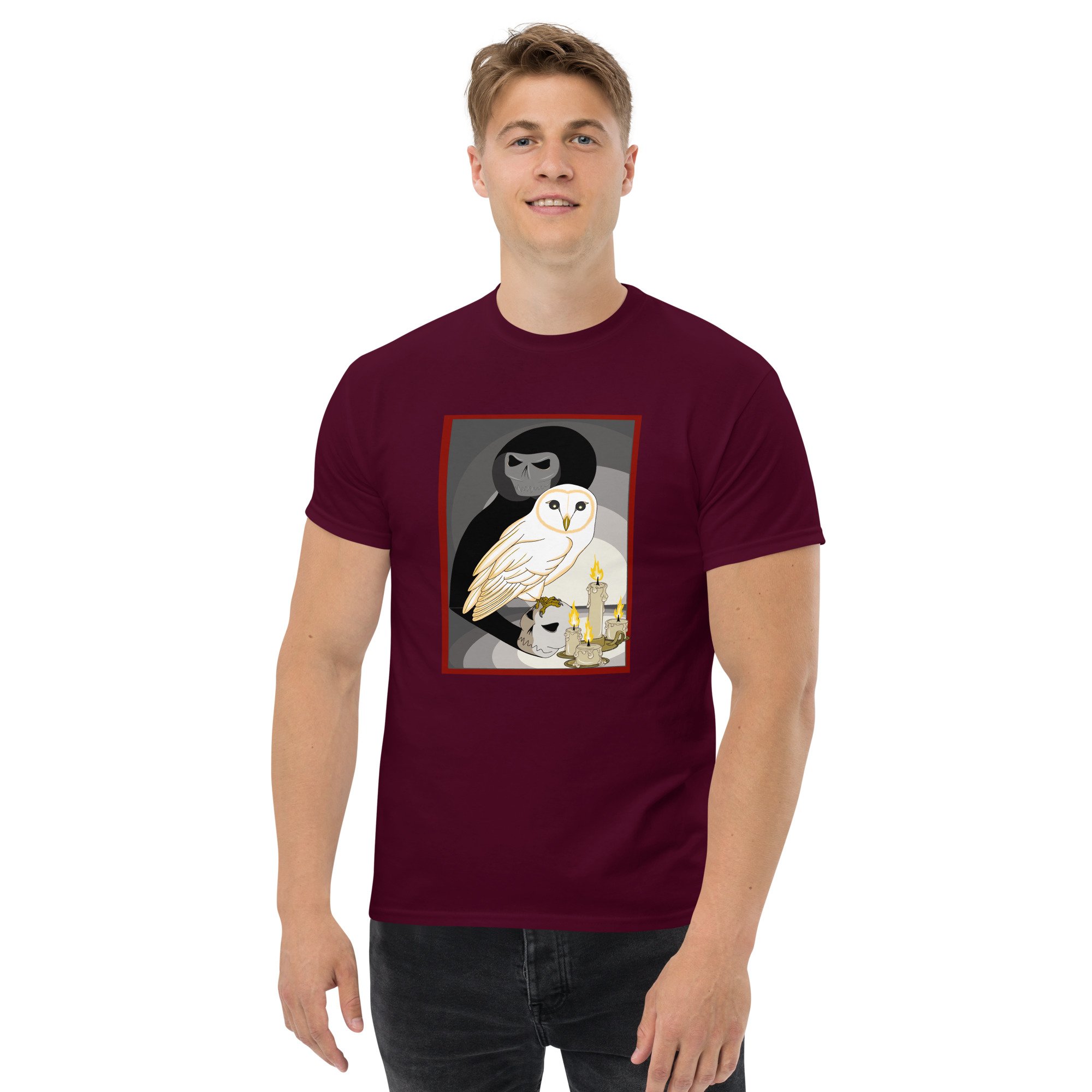 unisex-classic-tee-maroon-front-69fa082aaf687.jpg