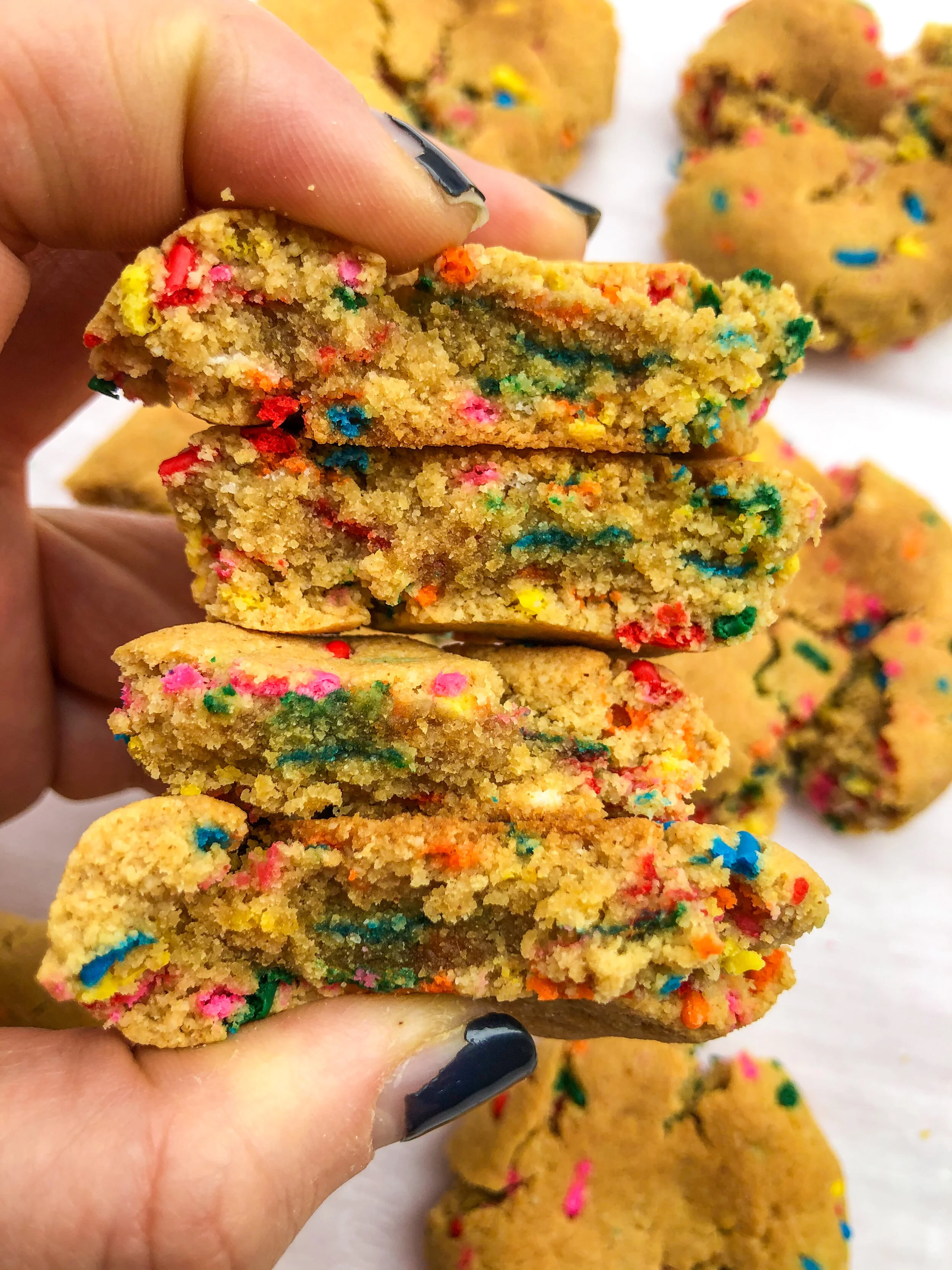 Smashed Sprinkle Cookies