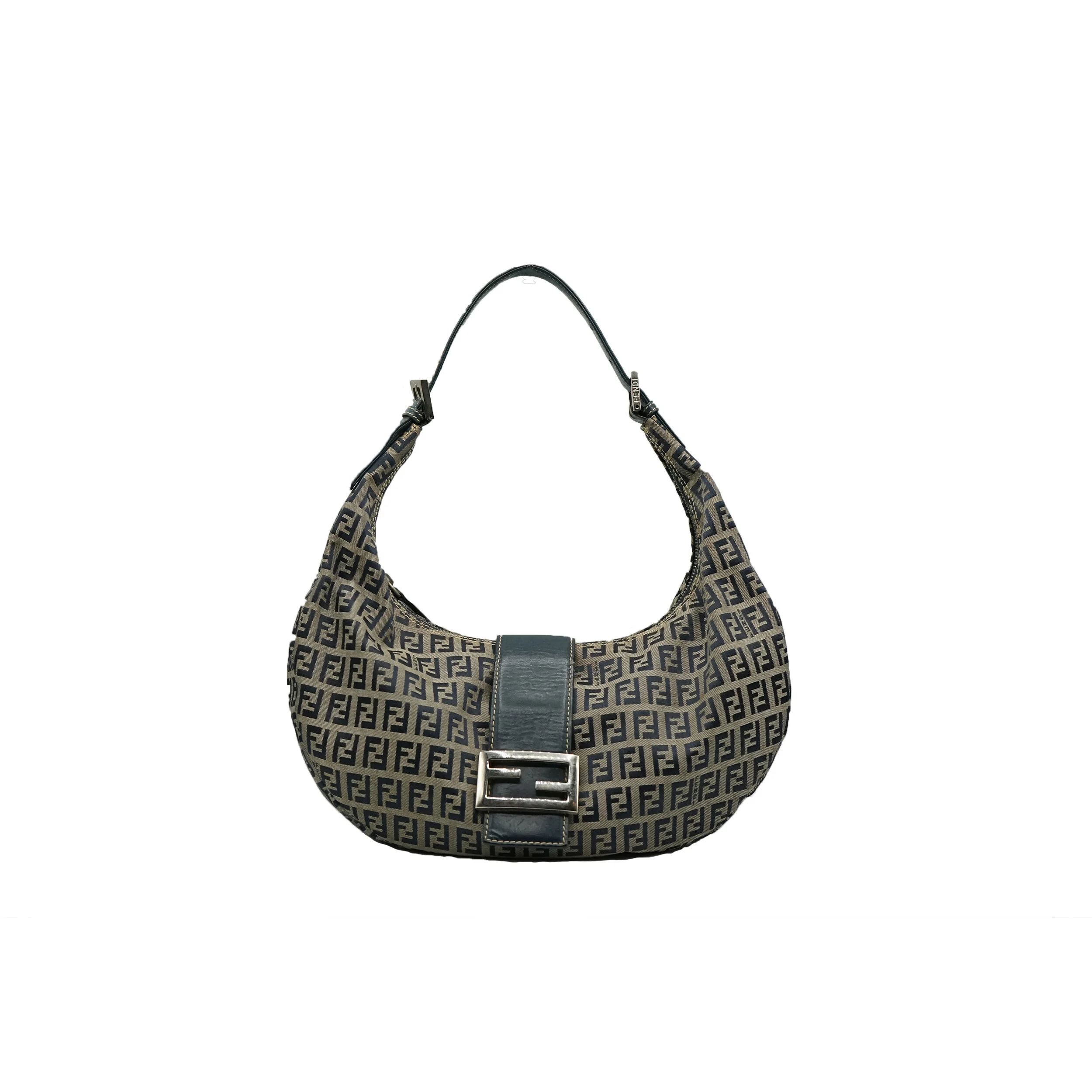 Fendi Baguette Croissant Logo Bag 