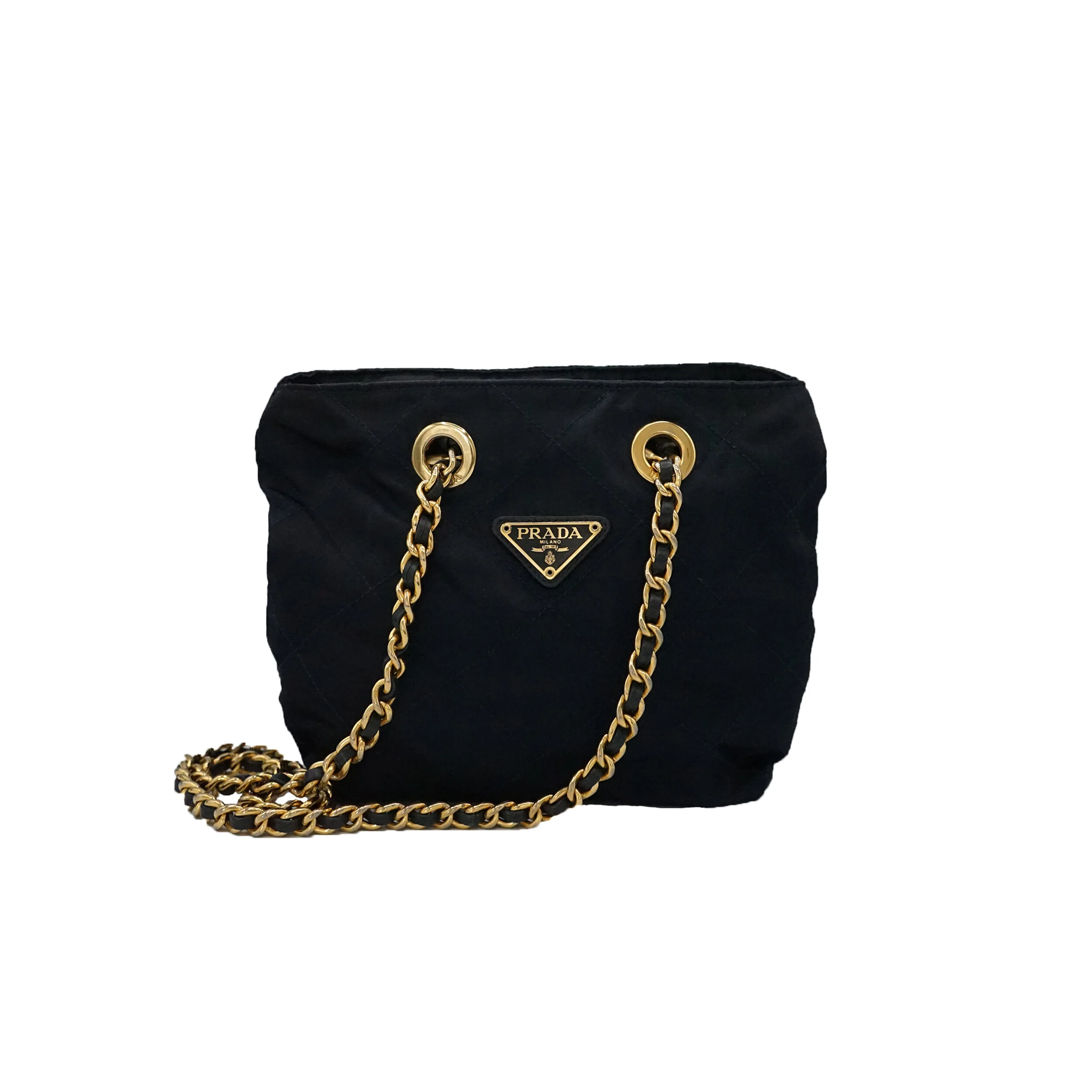 Prada Midnight Blue Tessuto Shoulder Bag