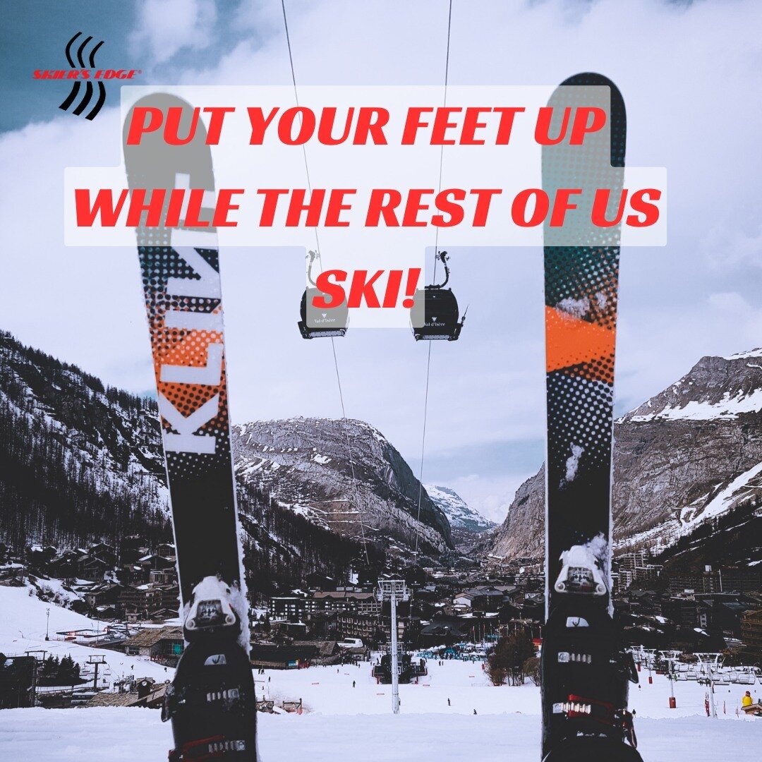 Sitting this one out? Run out of puff? No strength, no stamina?
The Skier's Edge strengthens the ski specific leg muscles: ankle, knee, thigh, and the all important glutes, also improving your ski stance, increasing your stamina, and honing your carv