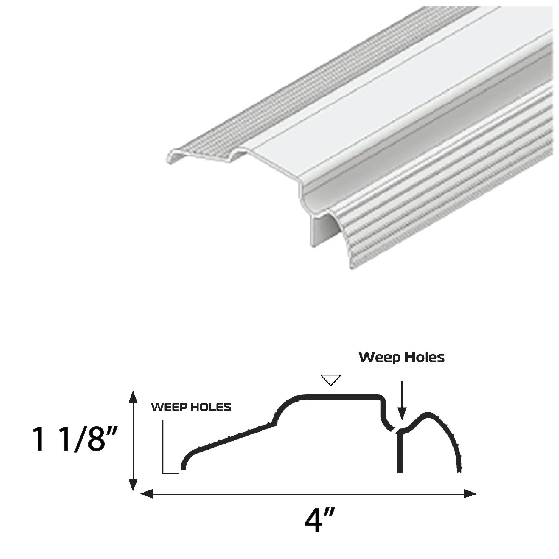Thresholds ResidentialWaterDrain — Merit Aluminum Products