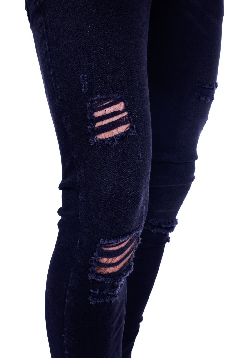 11 degrees black ripped jeans