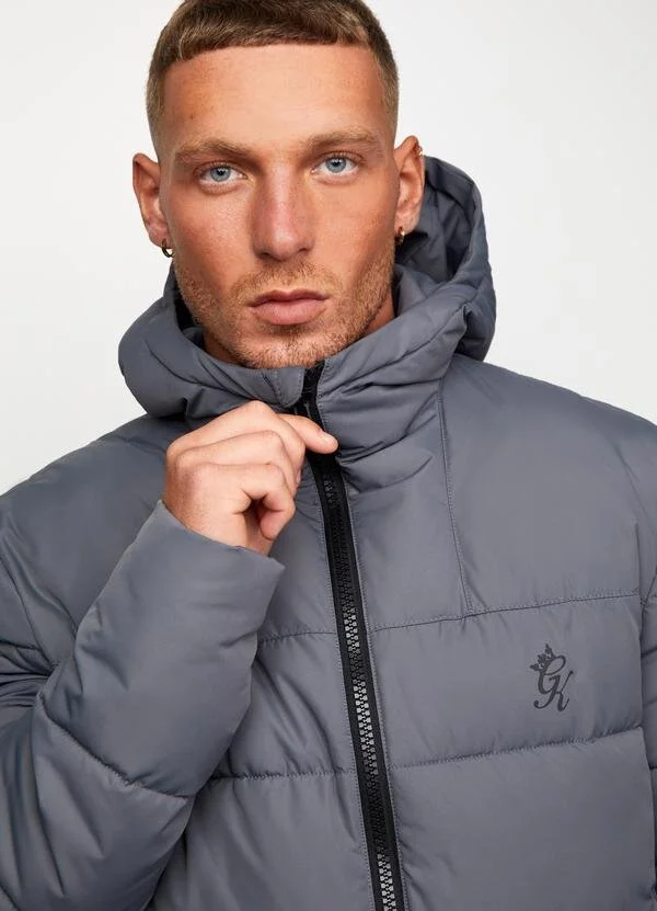 Gym King Core Tech Puffer Jacket - Grey 