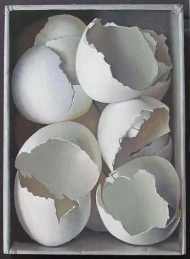  Box of Eggshells Oil on Wood Panel 8” x 6” 2026 $2,450 