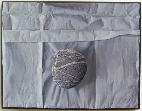  Etude / Stone &amp; Paper Oil on Wood Block 8 3/4” x 11” 2026 $2,800 