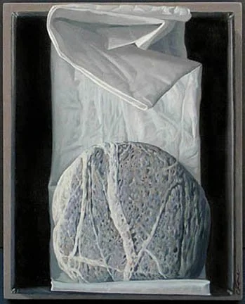  Etude / Black &amp; White Oil on Wood Block 8 3/4” x 7” 2022 $ 1,250 