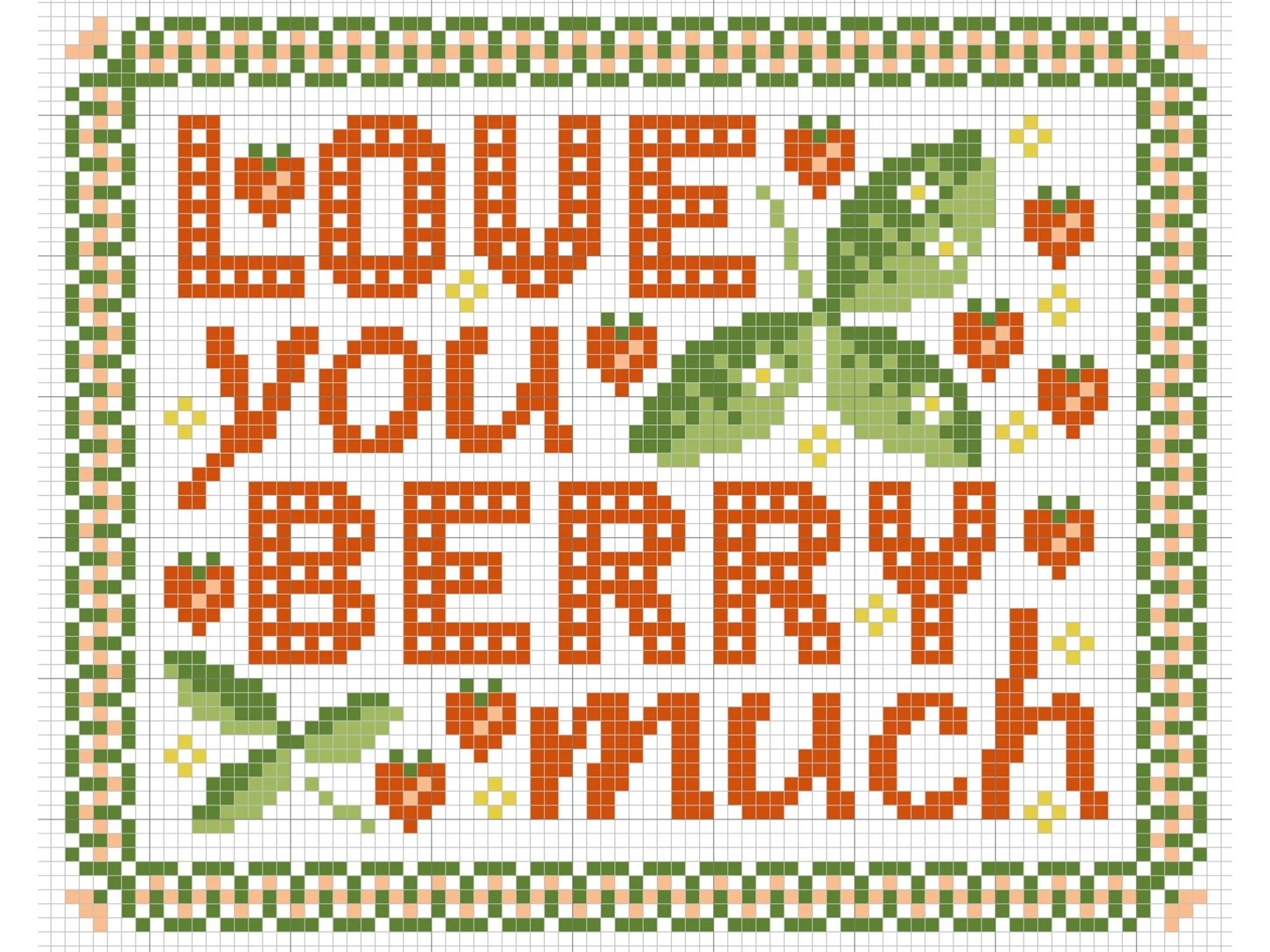 Valentine Cross Stitch Pattern — Ann's Orchard Needlework