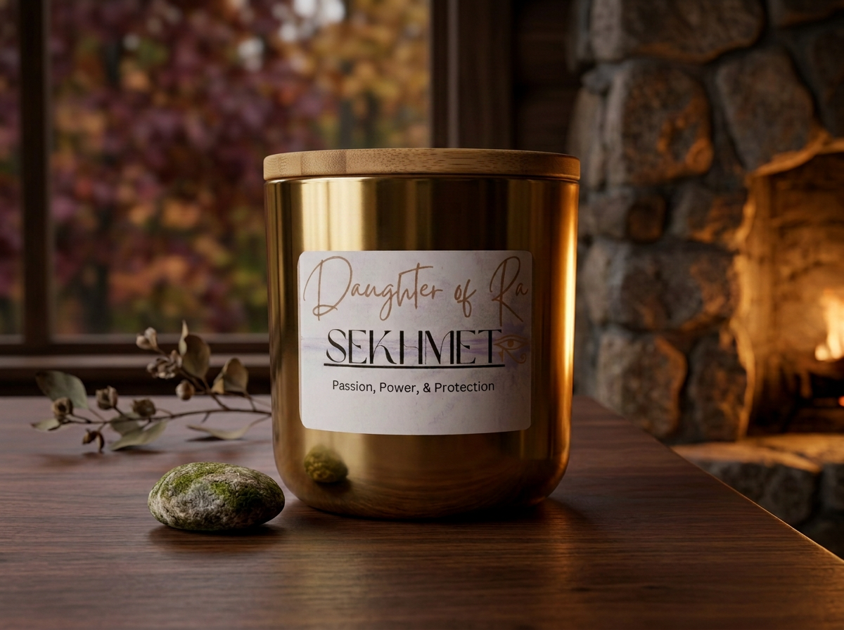 Sekhmet Sacred Candle | The Art of Fierce Protection
