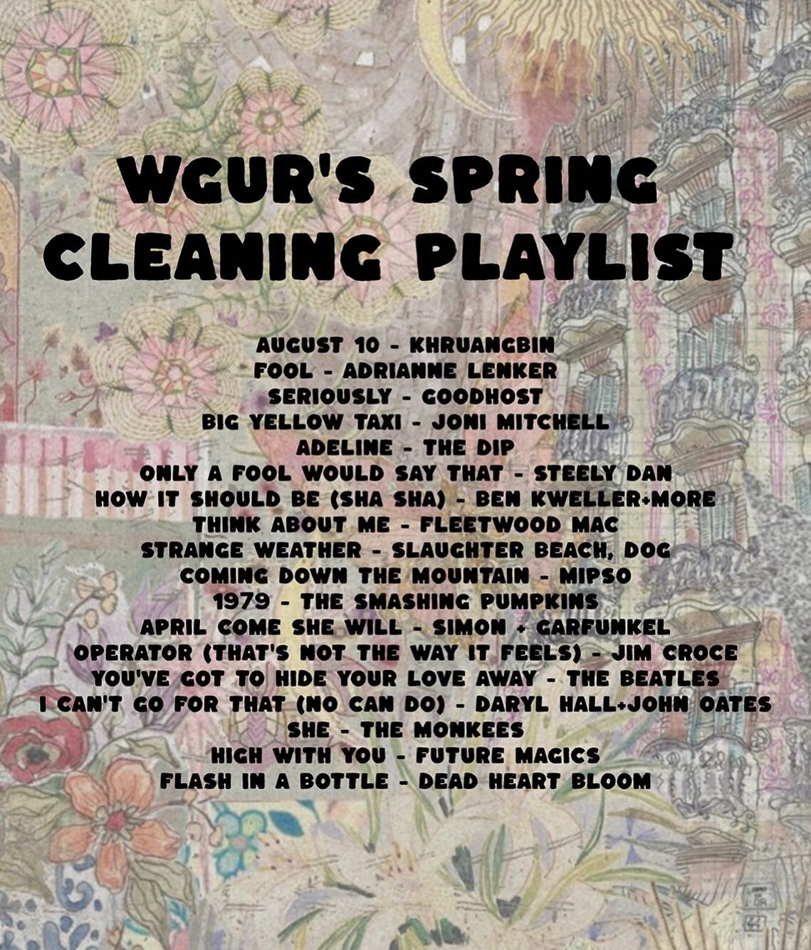It&rsquo;s that time of year for some spring cleaning!🌱🌷
Make the time go by fast while listening to our collaborative spring cleaning playlist made by our djs! Click the link in our bio to get to our Spotify🎧💽