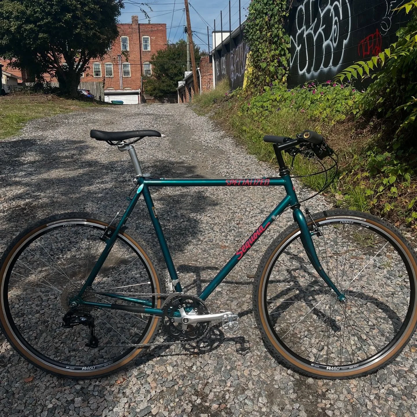 Happy fall! Seemed like an appropriate time to drop this reimagined Specialized Sequoia, equipped all the retro-modern tech you need to go leaf seeking in maximum style. Wide range SRAM 2x10 drivetrain, tubeless ready DT Swiss rims laced to Ritchey/S
