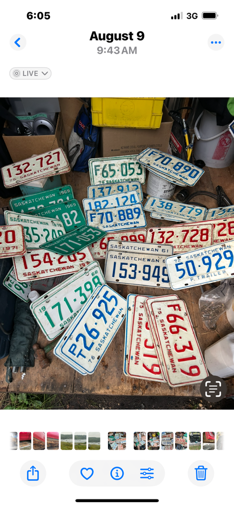 For Sale License plates