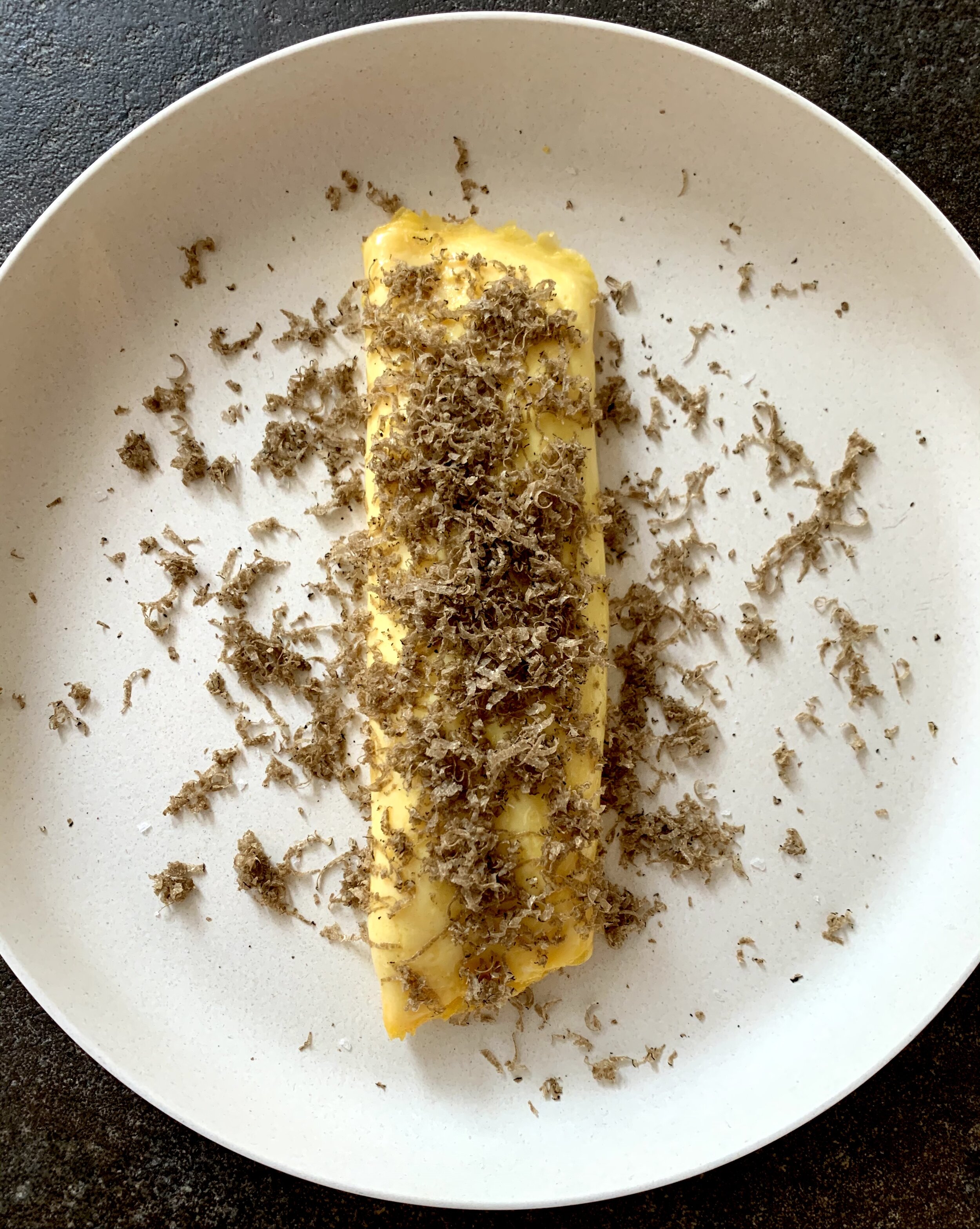 Classic French Omelette with Black Truffle