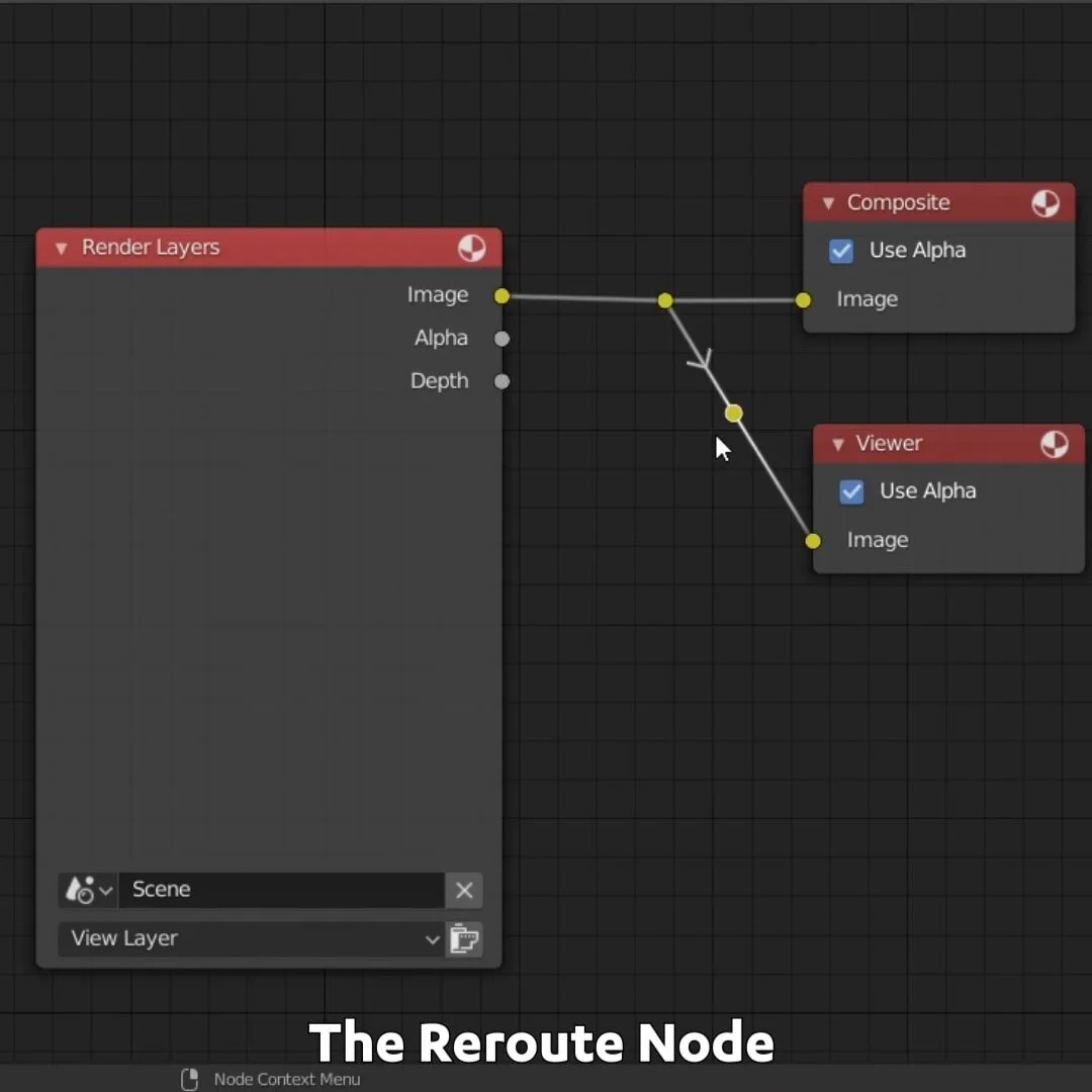 How to use the Reroute Node