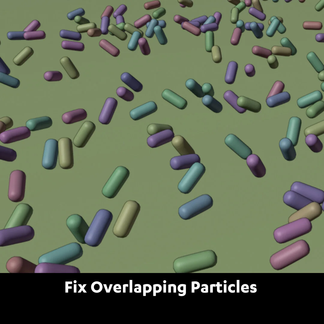 Blender Secrets: Fix Overlapping Particles