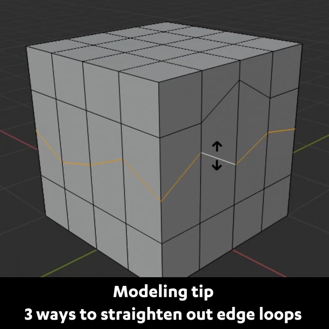 taske indrømme Bærecirkel 3 ways to straighten Edge Loops in Blender — Blender Secrets