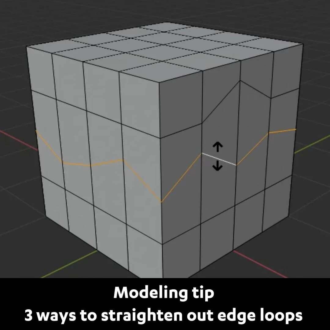 3 Ways To Straighten Edge Loops In Blender Blender Secrets