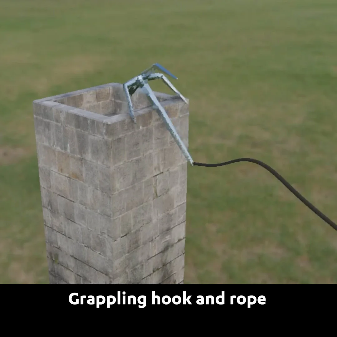 Blender Secrets - Grappling hook and rope physics