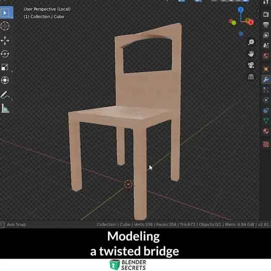 Blender Secrets: Modeling a Twisted bridge with LoopTools