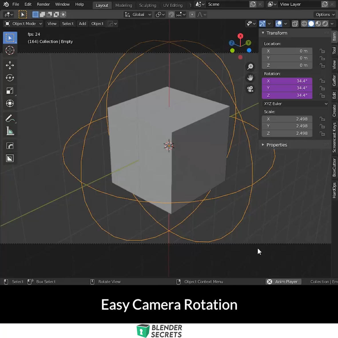 Blender Secrets - Easy Camera Rotation