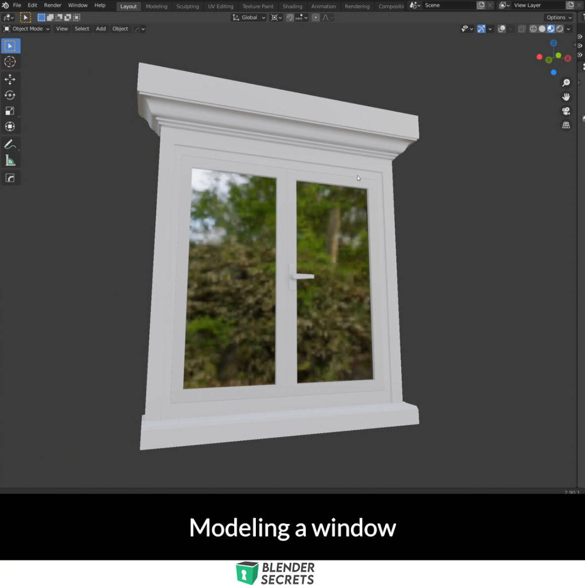 Modeling Window Blender Secrets
