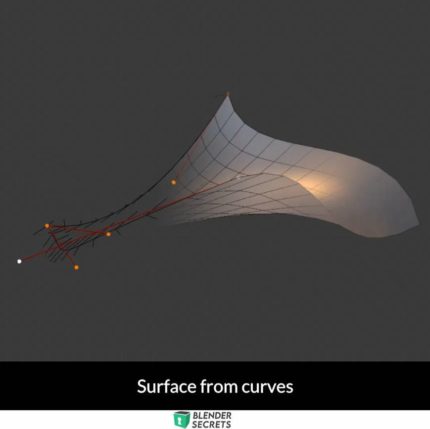 Blender Secrets - Create Surface from Curves