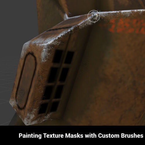 Painting Texture Masks with Custom Brushes — Blender Secrets