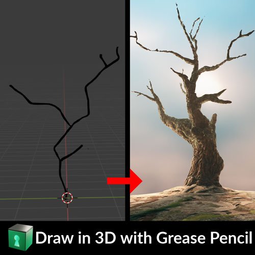 Draw in 3D with Grease Pencil (part 1)