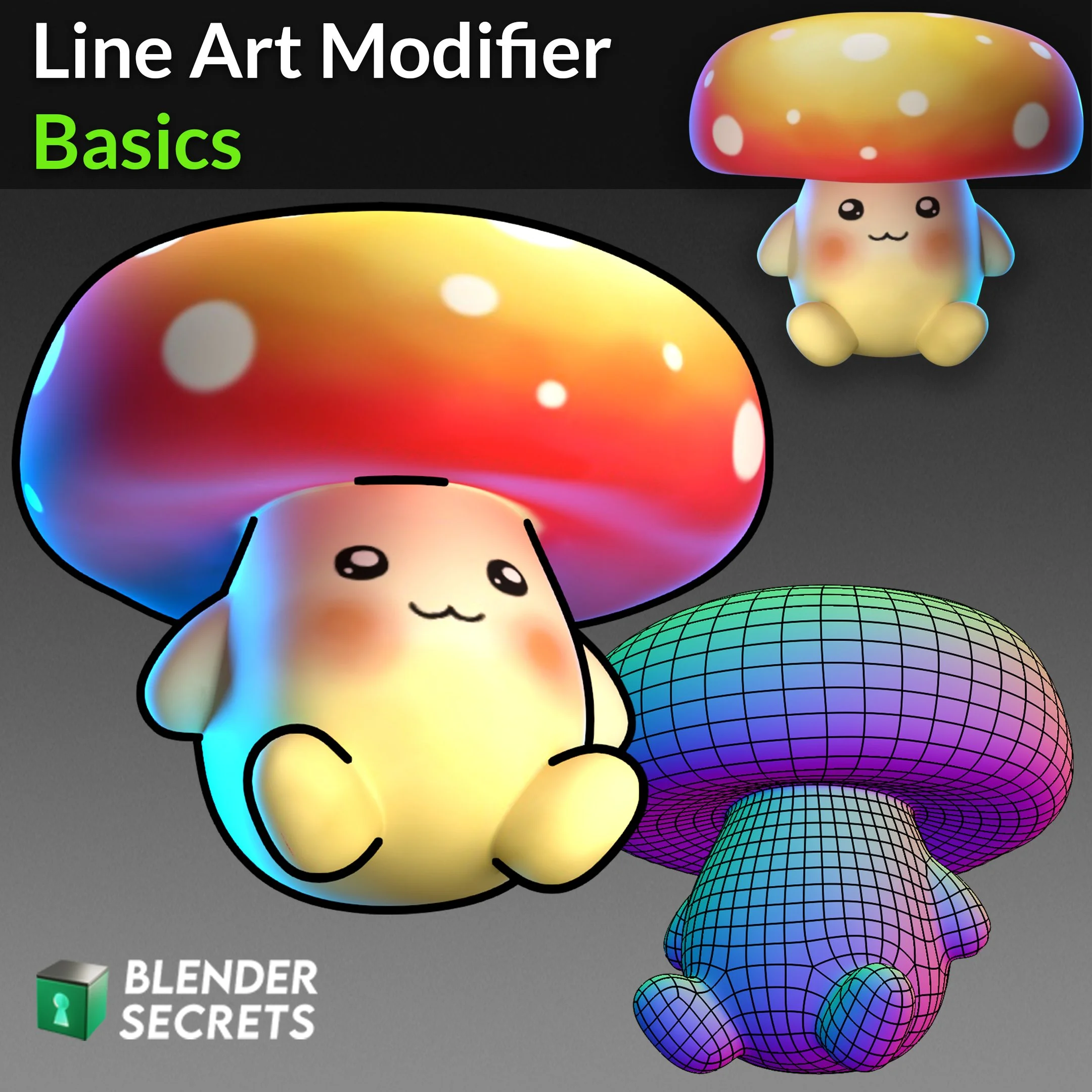 Create an outline with the Line Art Modifier