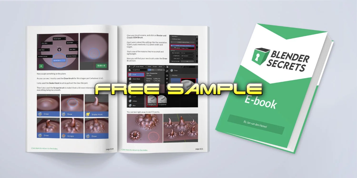 Free Sample of the Blender Secrets E-book(s)