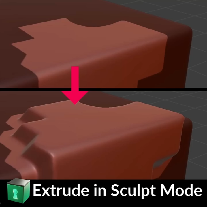 Written post: Extruding in Sculpt Mode