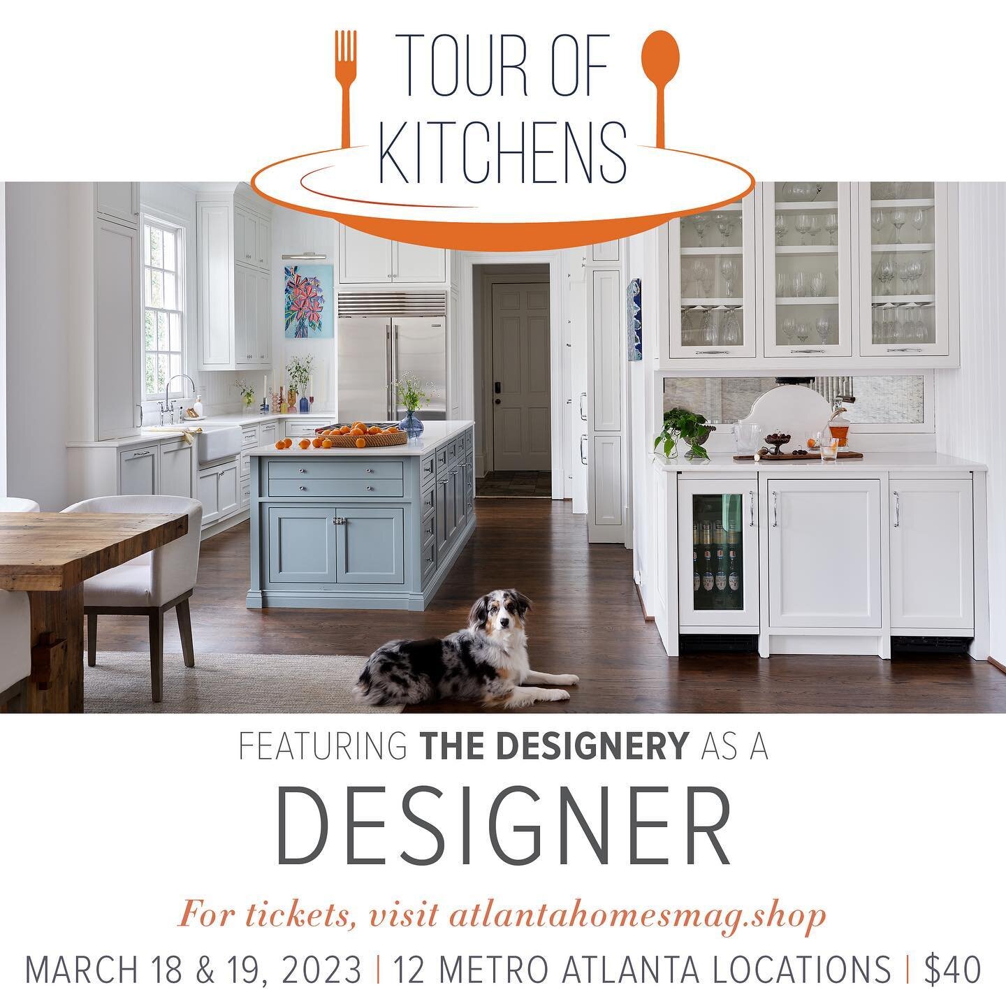 Sooo excited to have one of our Historic Brookhaven kitchen remodels on this year&rsquo;s @atlantahomesmag Tour of Kitchens! Tickets are on sale now for the weekend of March 18 &amp; 19th! Link in bio to purchase #ahltok2023