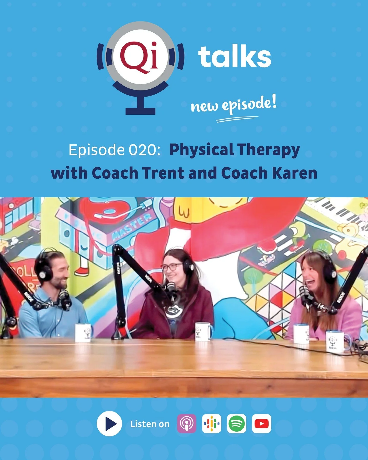 💬🎧 Happy New Year!
We&rsquo;re kicking things off with #QiTalks Episode 20 featuring Coaches Trent &amp; Karen! 🎉

Dropping Jan 5, this episode dives into Physical Therapy at Qi &mdash; how our PTs collaborate with clients to create individualized