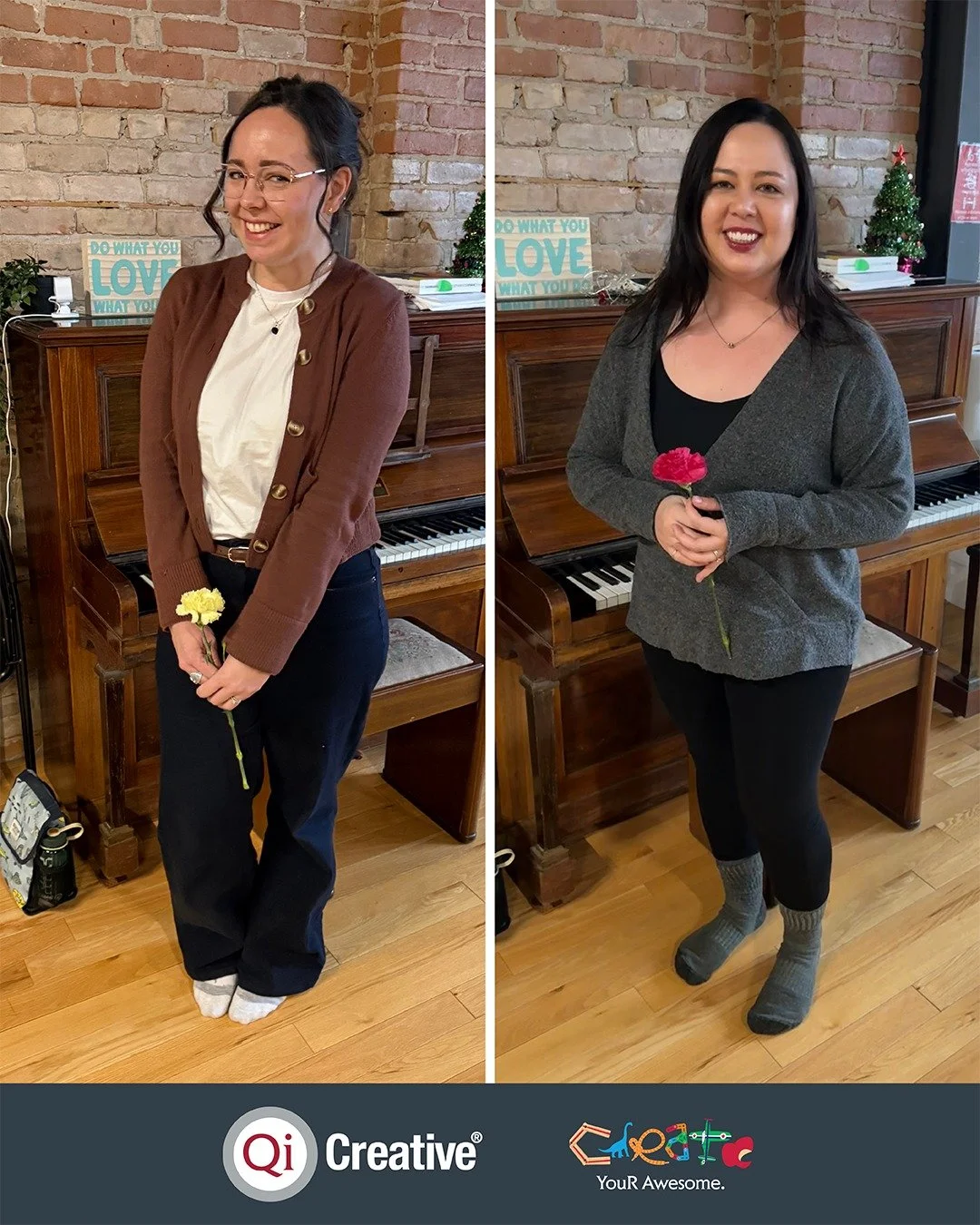 ✨ And the Create YouR Awesome Award goes to&hellip;
(Well, we couldn&rsquo;t pick just one, so we chose two!) ✨

Congratulations, Crystal and Deanna! 

Crystal and Deanna have both been with Qi Creative for 10 years, making incredible contributions t