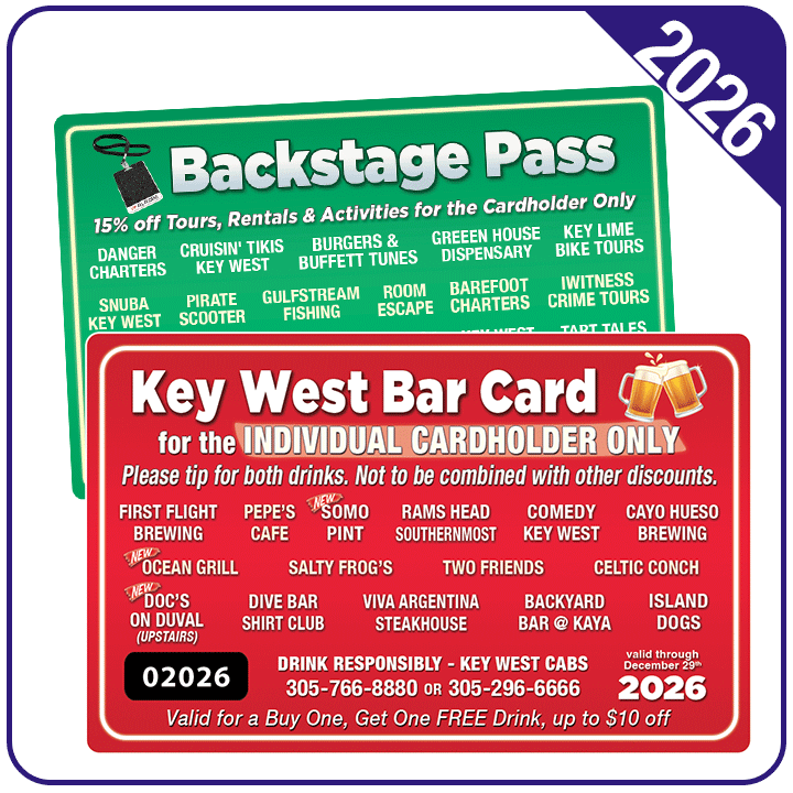 First Flight Restaurant — Key West Bar Card