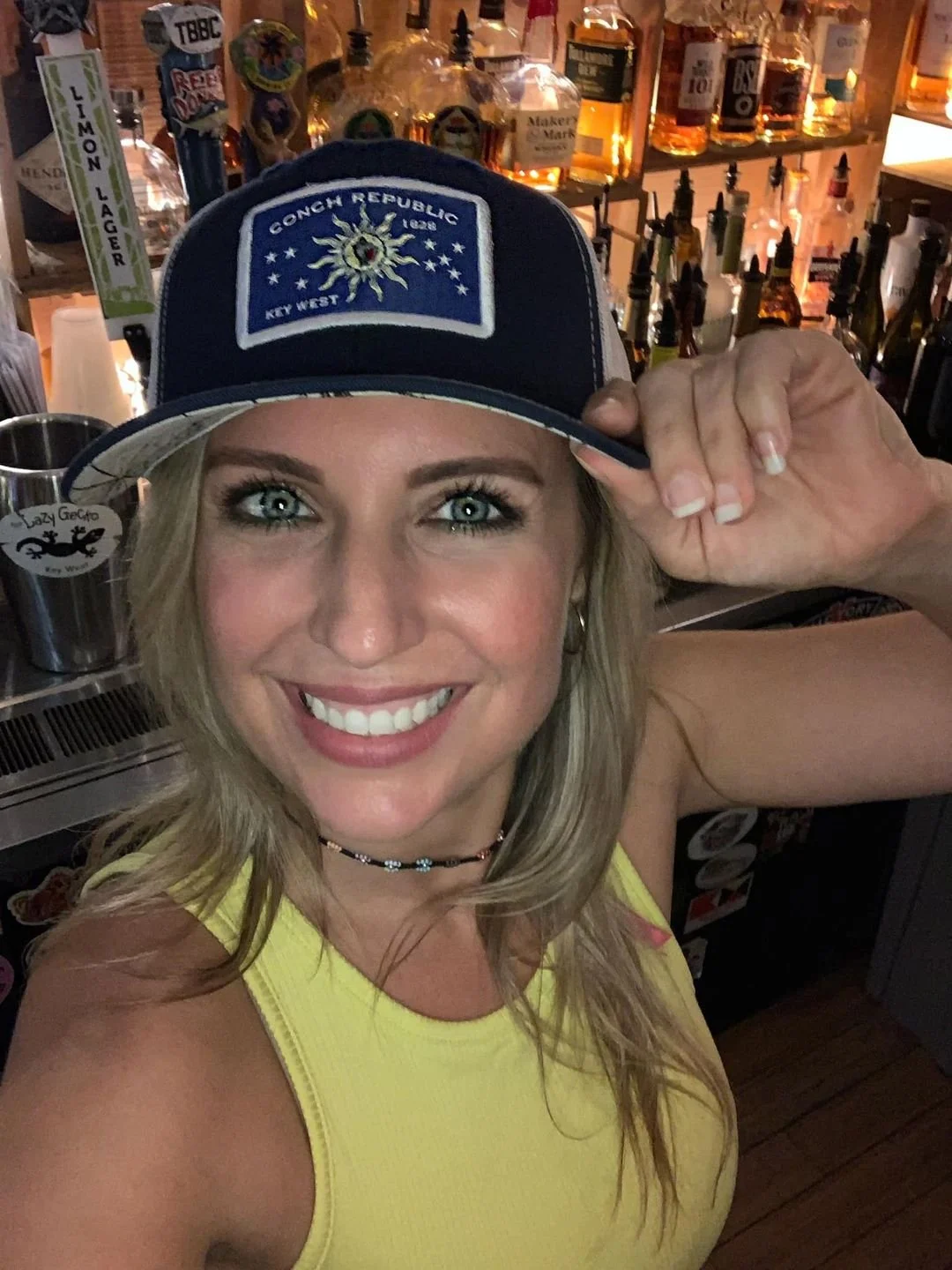Conch Republic Flag hat-model-Key West Florida01.jpg