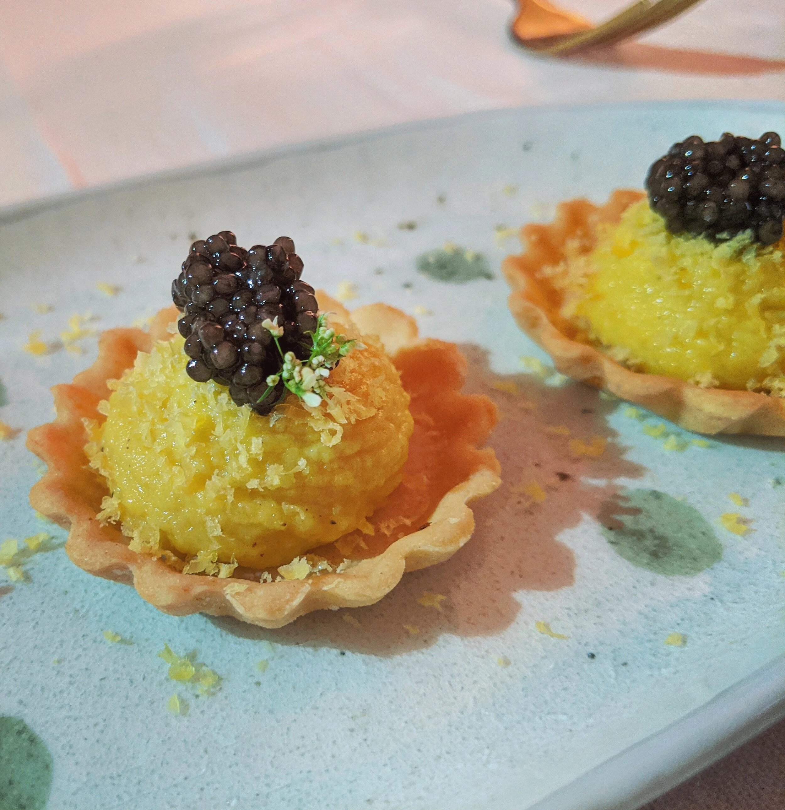 Osetra + Saffron Celeriac Mousse 