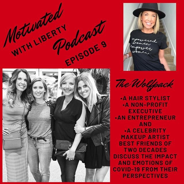 I&rsquo;m blown away by my &ldquo;Wolfpack&rdquo; and their strength, resilience and attitudes. Listen now to our #realtalk about our new normal. ❤️ Search Motivated! With Liberty on Anchor, Spotify and more or find link in my bio.
